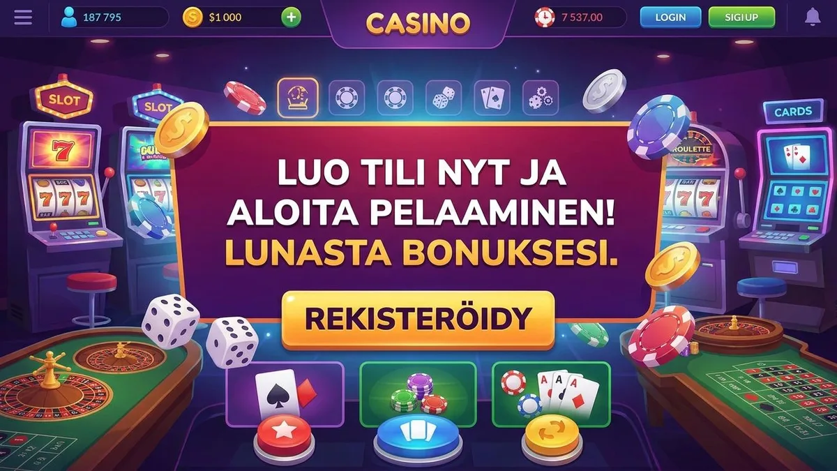 Rekisteröidy bonuksen kanssa